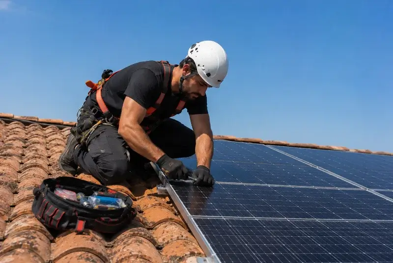 Maintenance et monitoring de panneaux solaires à Guipel