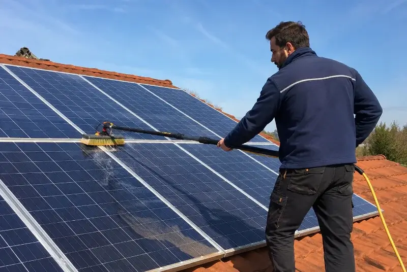 Nettoyage et entretien de panneaux solaires à Guipel